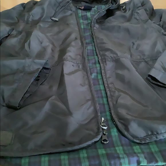 RRL Ralph Ralph Lauren Jacket black Hooded Zip removable sleeves XS - Picture 7 of 14